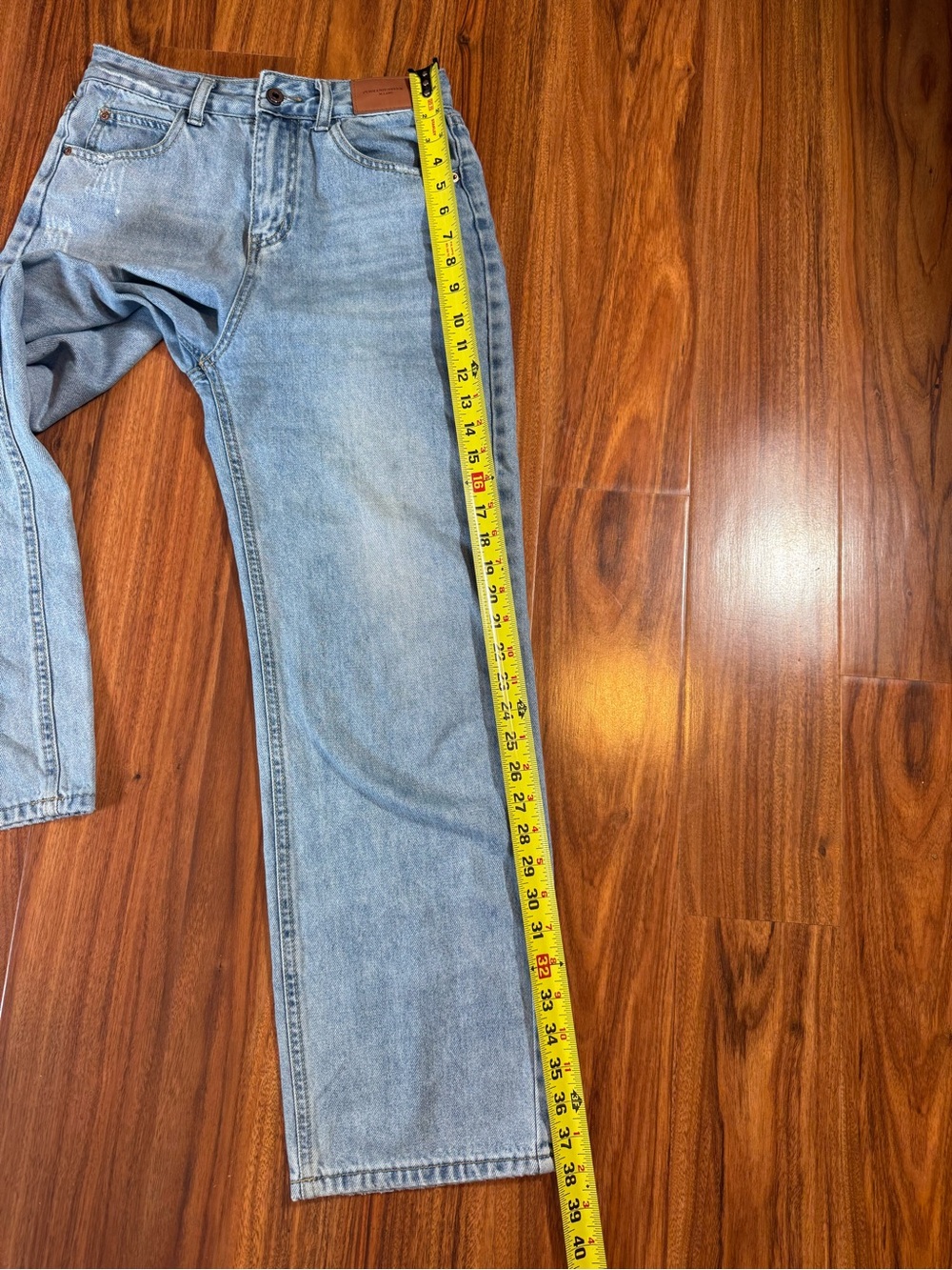 Light Wash High-Rise Straight Jeans - Size 25 - Picture 12 of 15